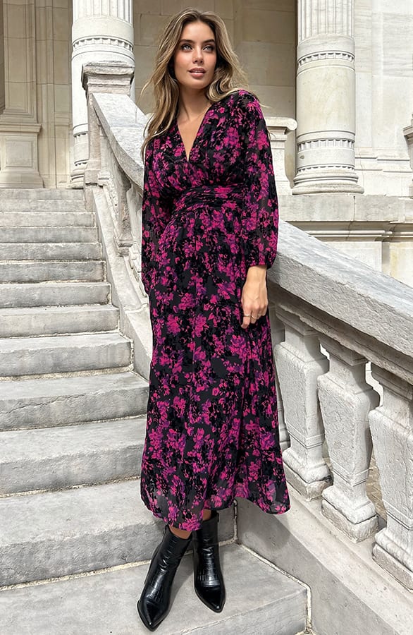 Romantic Velvet Kiana Dress Pink – shoparchief