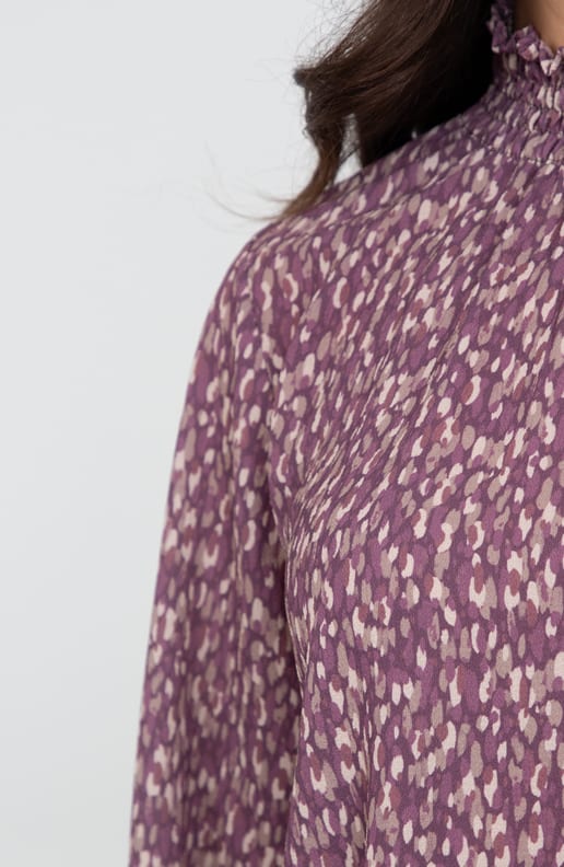Col Blouse Print Mauve – shoparchief — foto 5