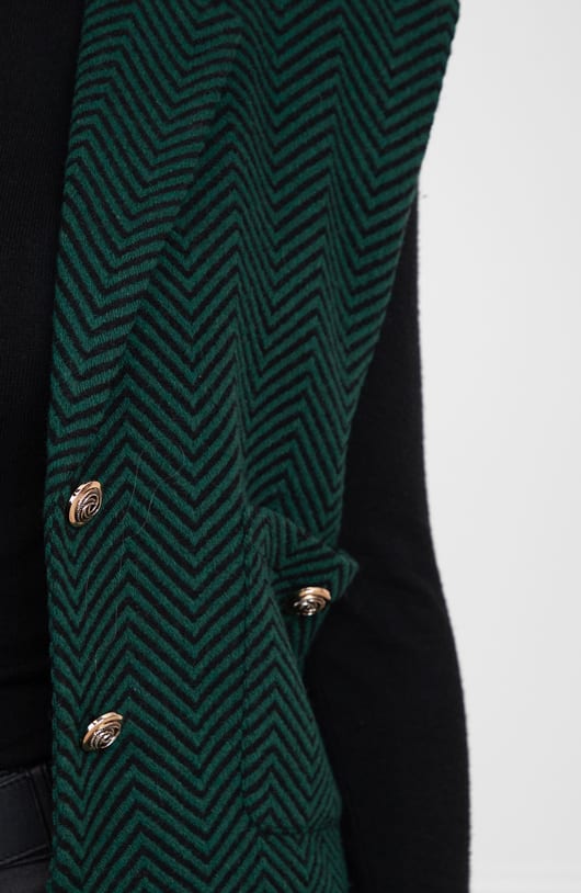 Bouclé Gilet Anoek Smaragd – shoparchief — foto 6