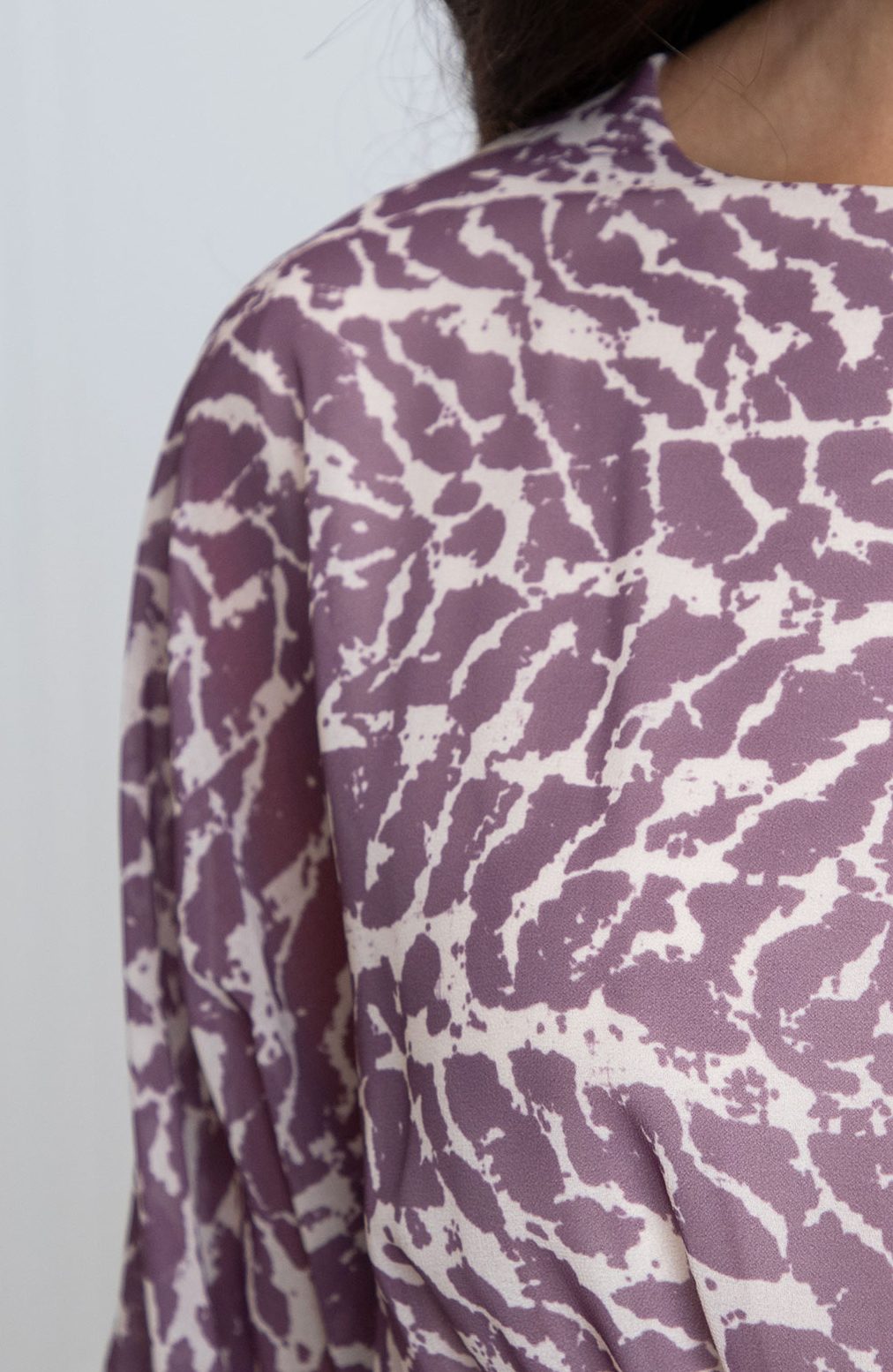 Exclusieve Print Jurk Noralie Mauve – shoparchief — foto 4