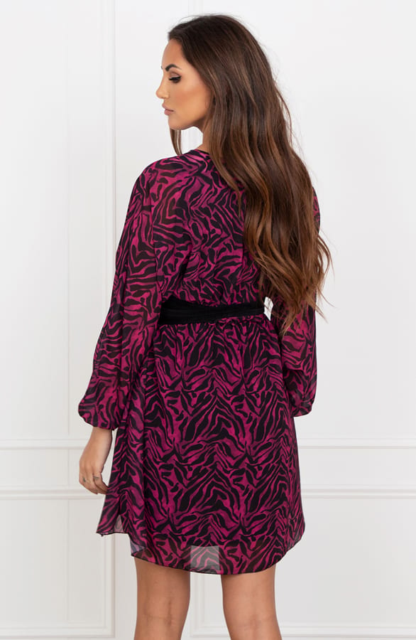 Trendy Print Jurk Elena Magenta – shoparchief — foto 3