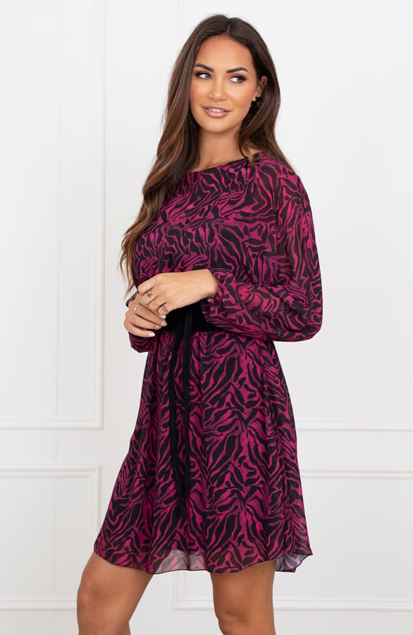 Trendy Print Jurk Elena Magenta – shoparchief — foto 2