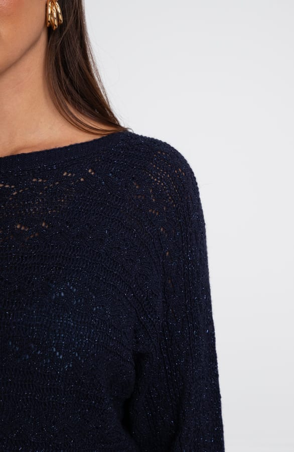 Gehaakte Lurex Top Nicky Marine – shoparchief — foto 5