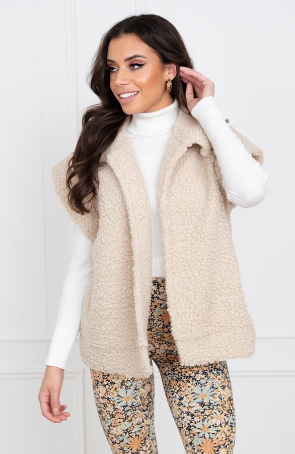 Gilet Teddy Merel Beige – shoparchief — foto 3