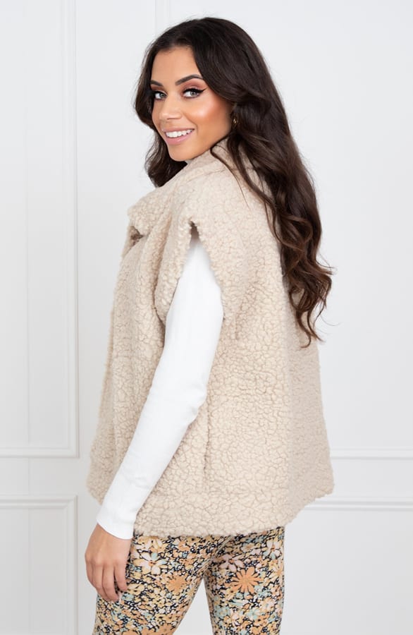 Gilet Teddy Merel Beige – shoparchief — foto 2