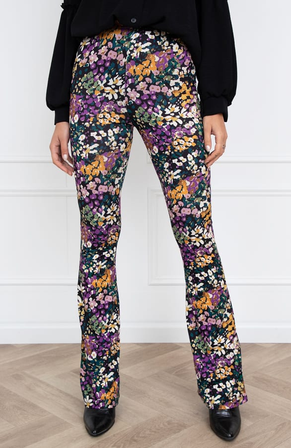 Janine Flared Broek Flower Multicolor – shoparchief — foto 2