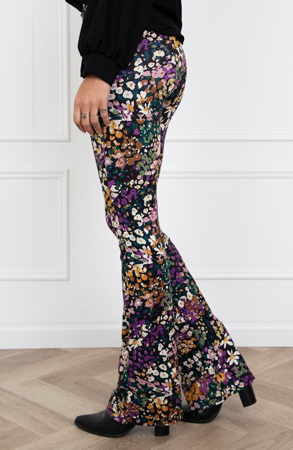Janine Flared Broek Flower Multicolor – shoparchief — foto 3