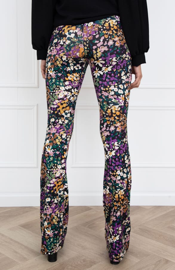 Janine Flared Broek Flower Multicolor – shoparchief — foto 4