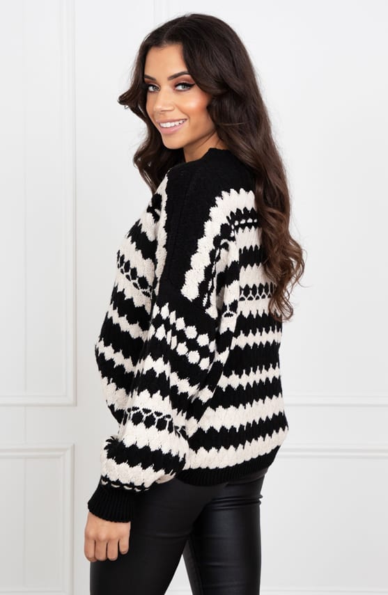 Knitted Trui Mirelle Zwart – shoparchief — foto 2