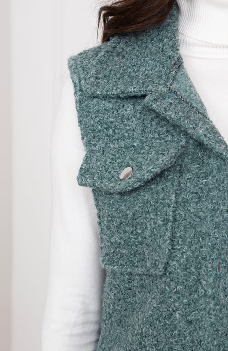 Knopen Boucle Gilet Marieke Dust Mint – shoparchief — foto 6