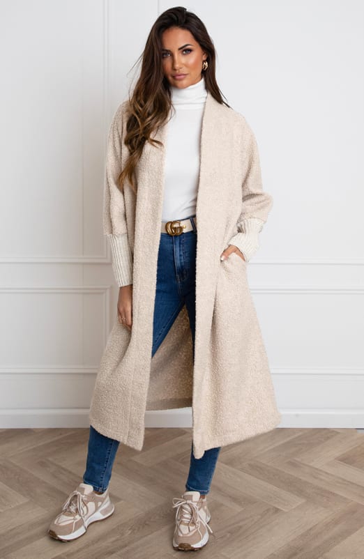 Lang Teddy Vest Grace Beige – shoparchief