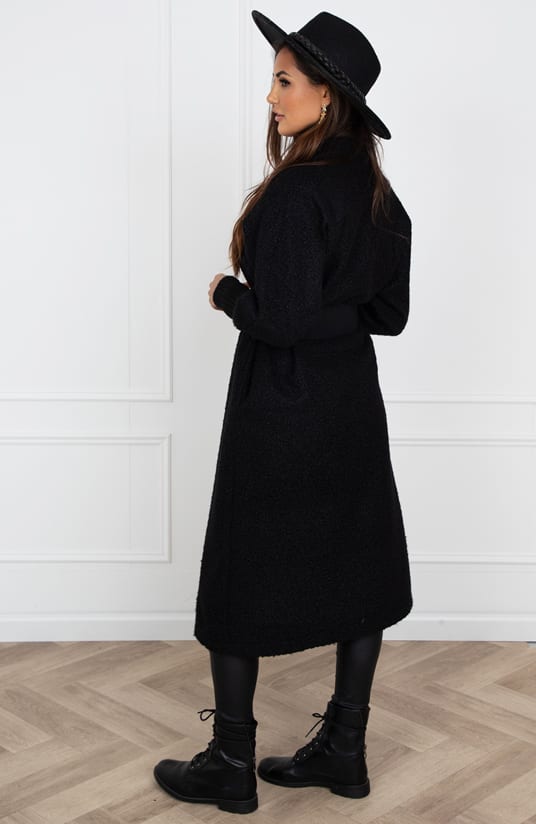 Lang Teddy Vest Grace Zwart – shoparchief — foto 6