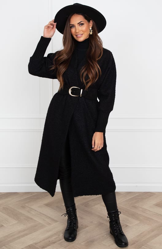 Lang Teddy Vest Grace Zwart – shoparchief — foto 7
