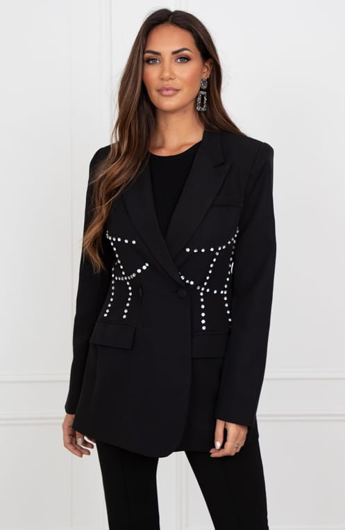 Luxury Diamant Blazer Dayla Black – shoparchief