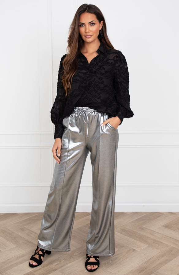 Metallic Pants Lissy Zilver – shoparchief — foto 2