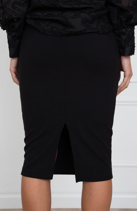 Midi Split Rok Angel Zwart – shoparchief — foto 2
