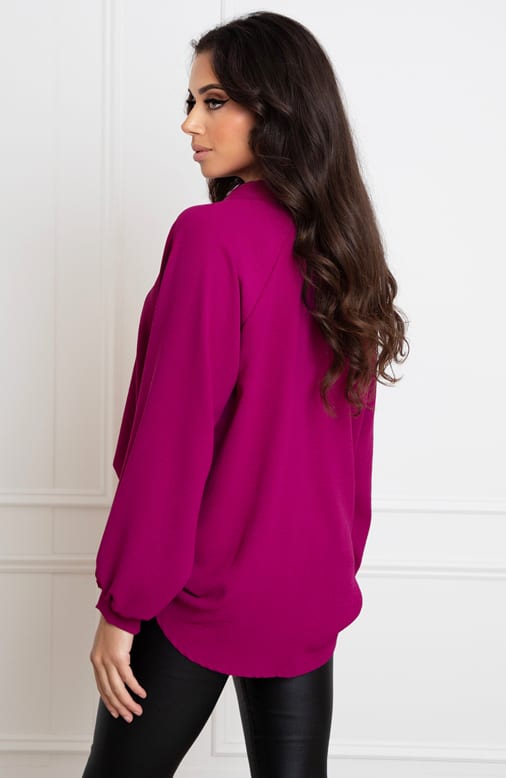 Oversized Blouse Xenna Magenta – shoparchief — foto 5