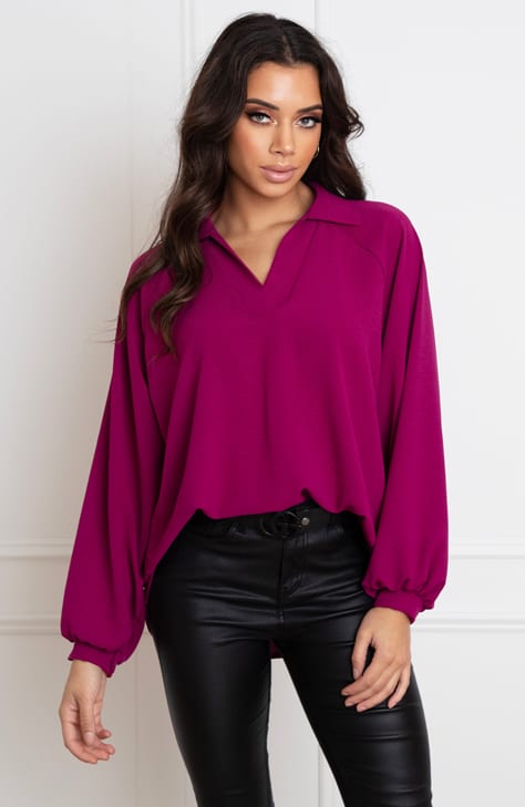 Oversized Blouse Xenna Magenta – shoparchief