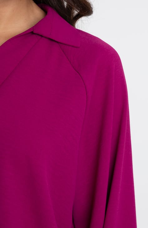 Oversized Blouse Xenna Magenta – shoparchief — foto 6