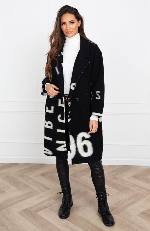 Oversized Letter Coat Yvonne Zwart – shoparchief — foto 7