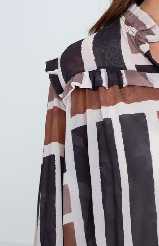 Print Blouse Claudia Zwart – shoparchief — foto 7