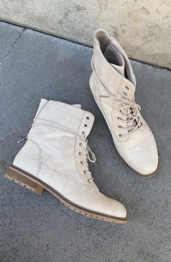 Ruby Zip Boots Beige – shoparchief — foto 3
