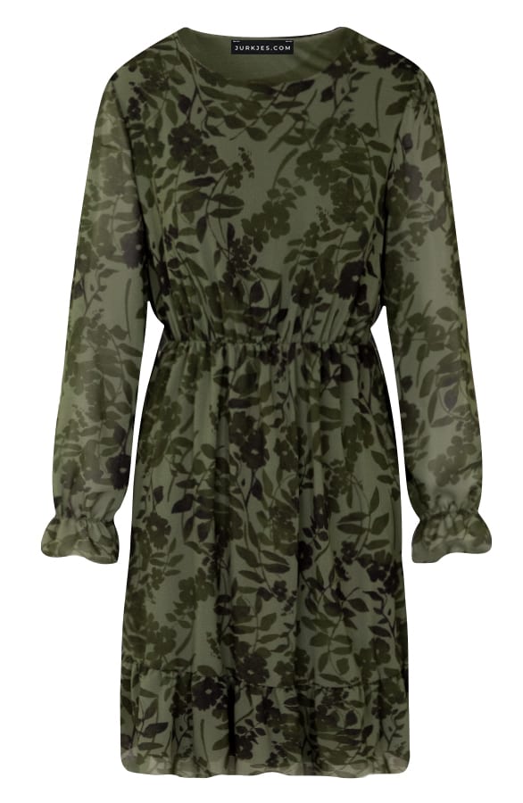 Ruffle Dress Audrey Army – shoparchief