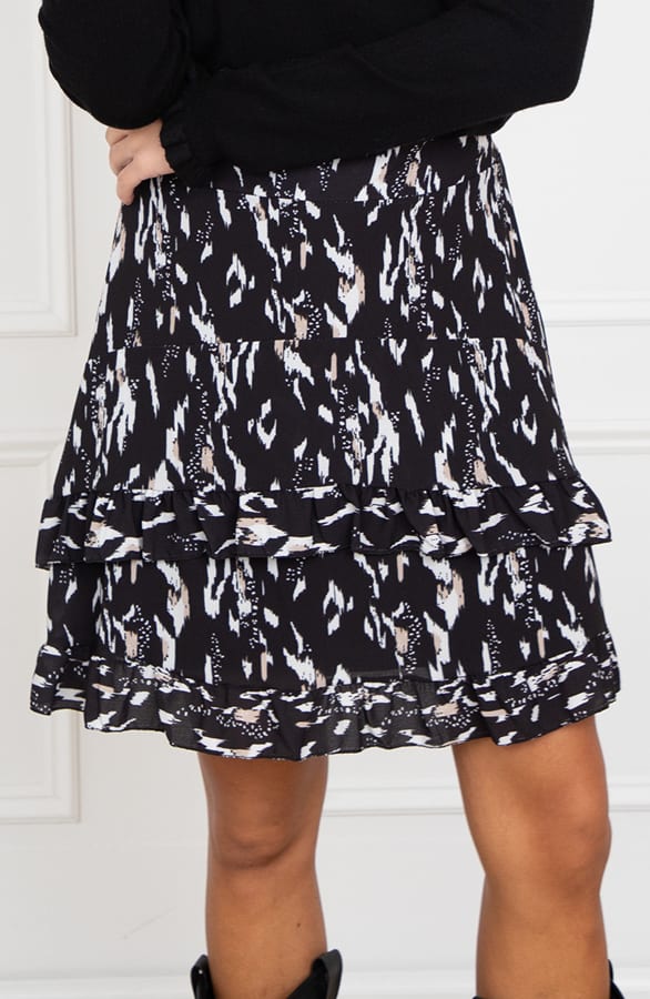 Ruffle Rok Roos Beige – shoparchief — foto 3