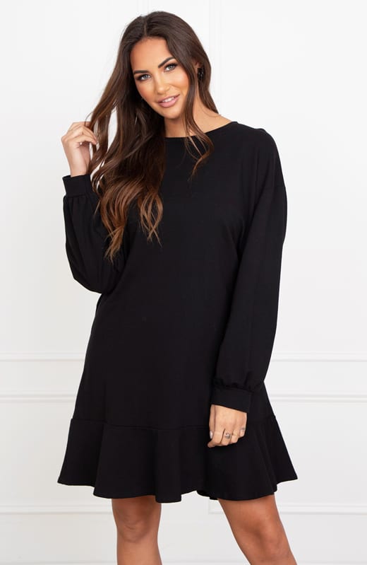 Ruffle Sweater Jurk Nathalie Zwart – alle jurkjes