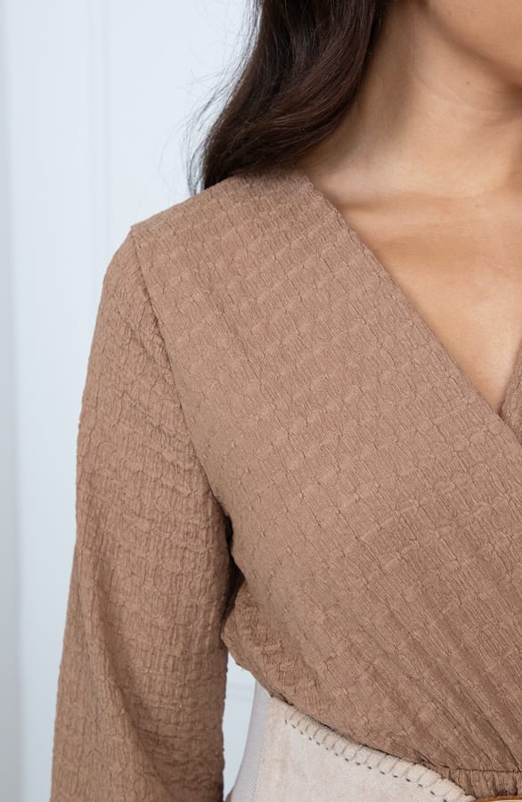 Smocked Maxi Jurk Anika Camel – shoparchief — foto 7