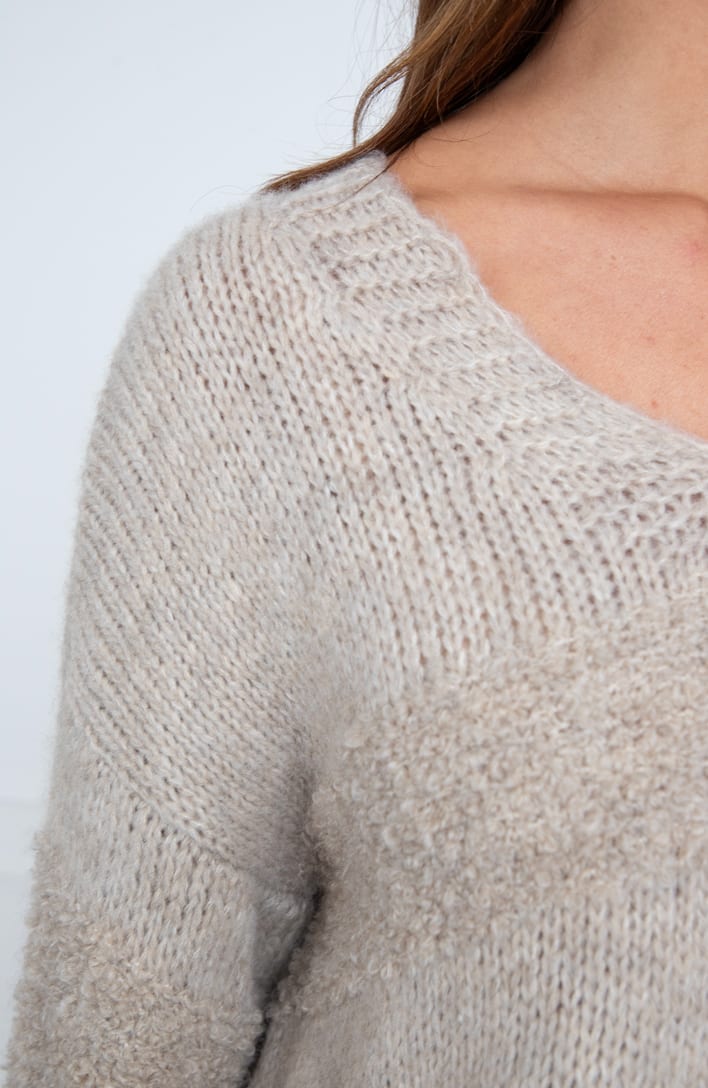 Soft Oversized Trui Francis Latte – shoparchief — foto 6