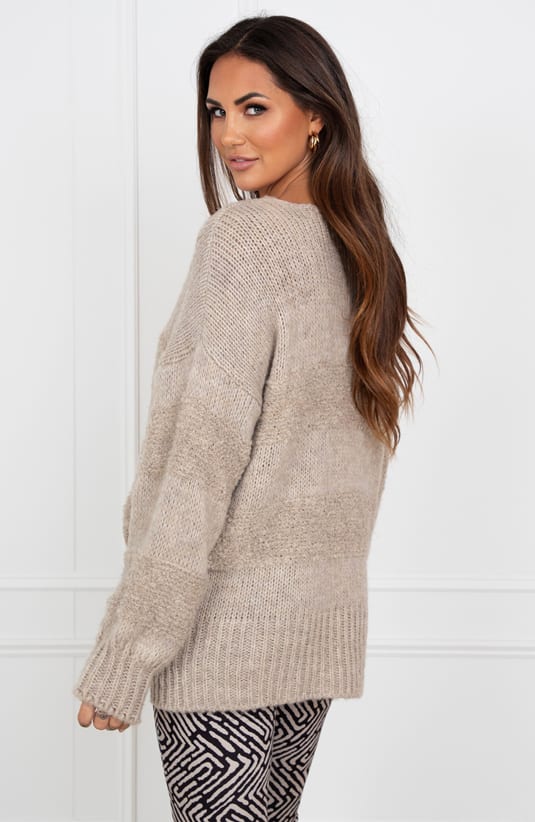 Soft Oversized Trui Francis Latte – shoparchief — foto 3