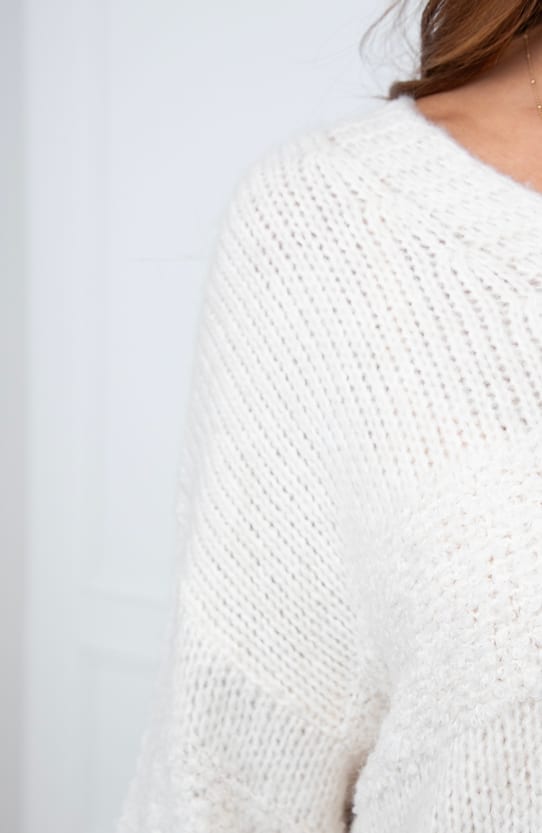 Soft Oversized Trui Francis Light Beige – truien — foto 9