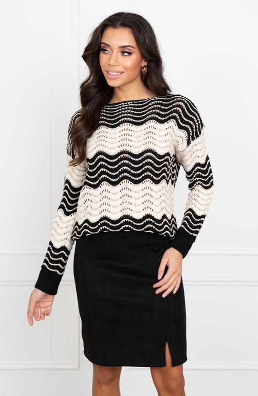 Suede Rok Iris Zwart – shoparchief