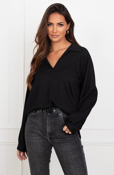 Texture Blouse Veerle Black – shoparchief — foto 4