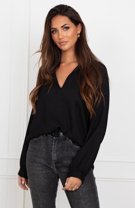 Texture Blouse Veerle Black – shoparchief — foto 3