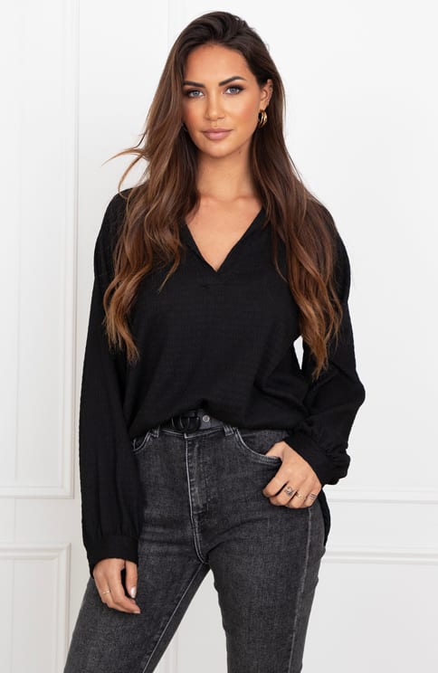 Texture Blouse Veerle Black – shoparchief