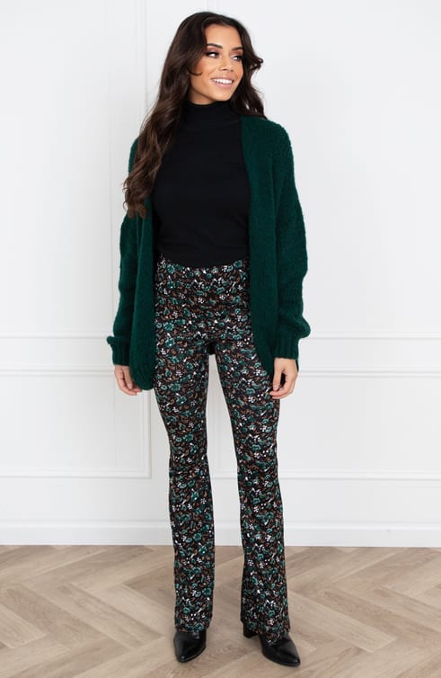 Trendy Vest Gebreid Skye Smaragd – shoparchief — foto 5