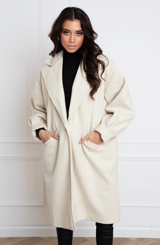 Ultra Oversized Coat Guusje Beige – shoparchief — foto 2