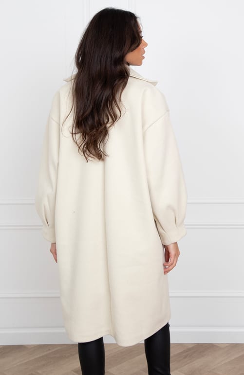 Ultra Oversized Coat Guusje Beige – shoparchief — foto 4