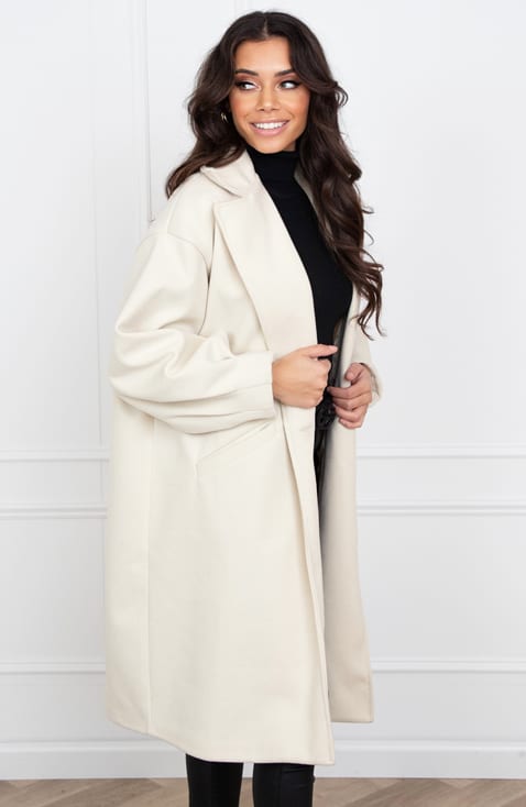 Ultra Oversized Coat Guusje Beige – shoparchief — foto 3