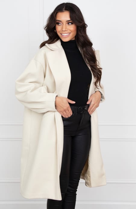 Ultra Oversized Coat Guusje Beige – shoparchief — foto 6