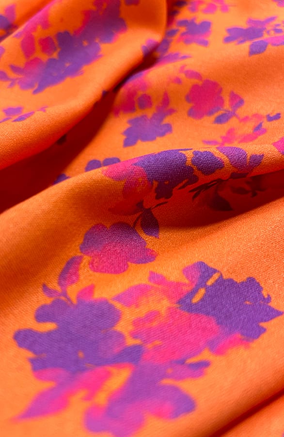 Bloemenprint Jurk Nikkie Oranje Paars – alle jurkjes — foto 15
