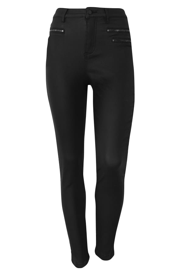 Elle Coating Jeans Mat Zwart – shoparchief