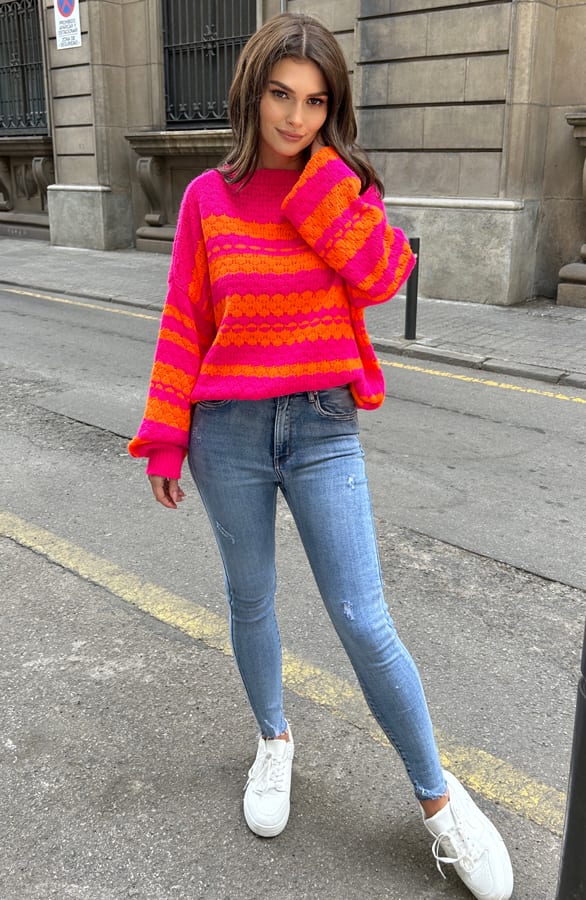 Knitted Trui Mirelle Fuchsia – shoparchief — foto 3