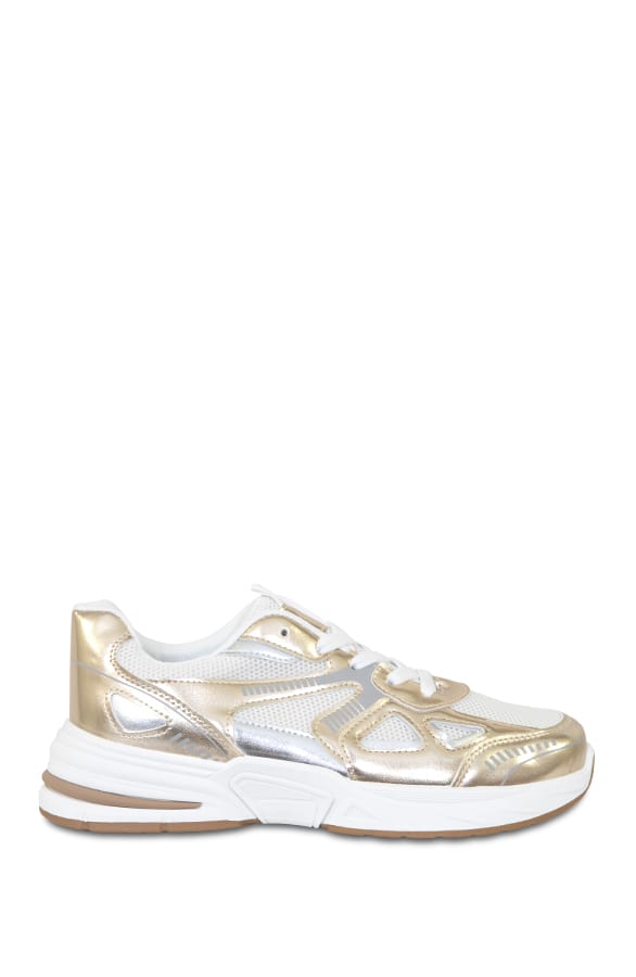 Laurent Metallic Sneakers Gold – shoparchief