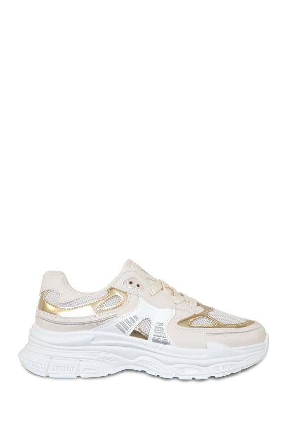 Runner Sneakers Jill Beige Goud – shoparchief
