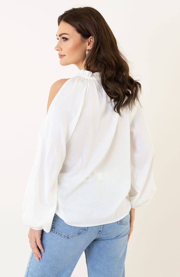 Cut-Out Blouse Marly Ecru – shoparchief — foto 2