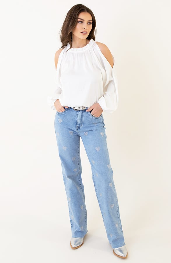 Cut-Out Blouse Marly Ecru – shoparchief — foto 4