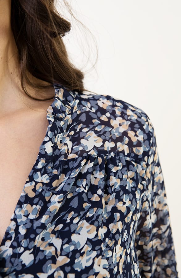 Bloemenprint Blouse Aimee Marine – shoparchief — foto 4
